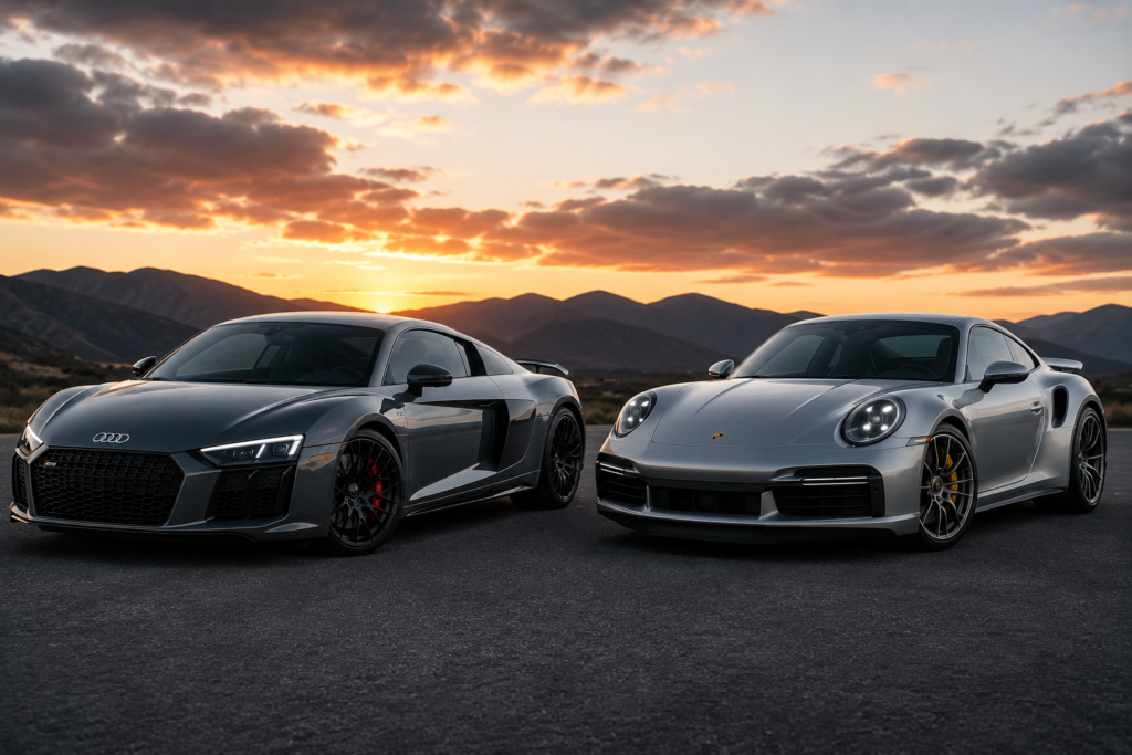 Audi R8 V10 vs Porsche 911 Turbo