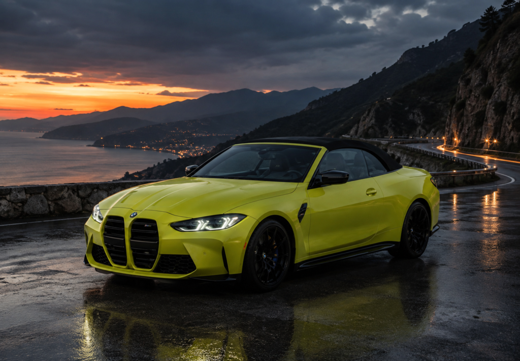 2026 BMW M4 Convertible at sunset