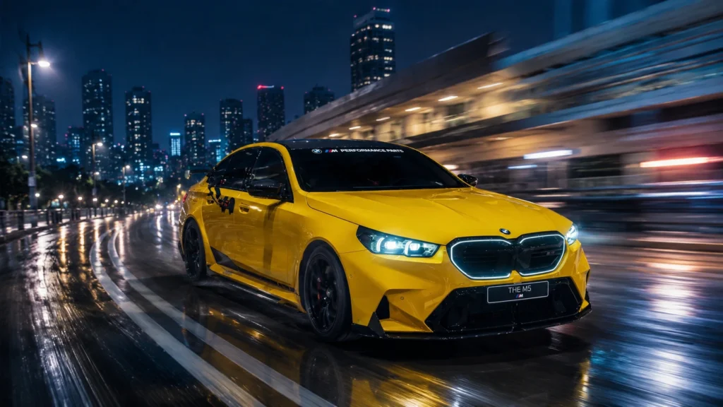 Yellow M Performance Night Drive