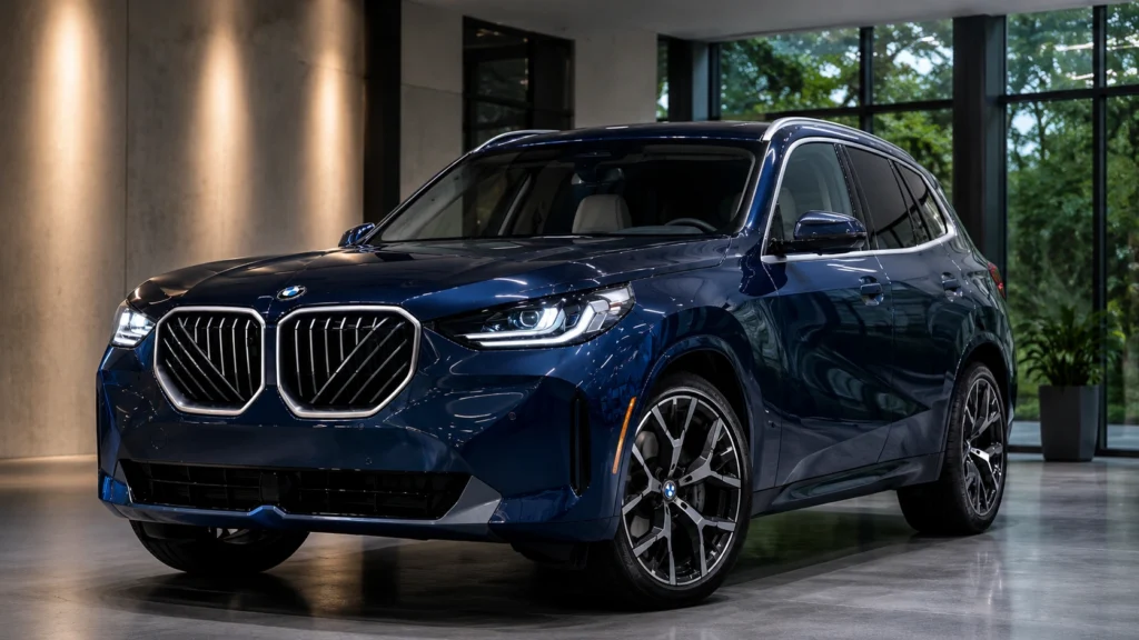 BMW X3 luxury SUV in blue
